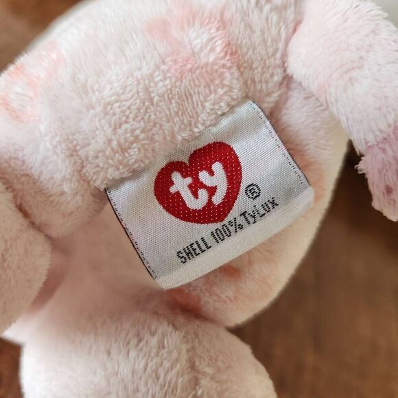 Teany Baby rocking horse baby girl pink nursery decor soft plush toy 2005 - Picture 4 of 5